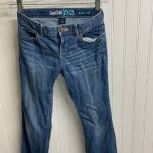 GapKids 1969 Boot Cut Jeans Medium Wash Boys Size 10 Regular Adjustable Waist